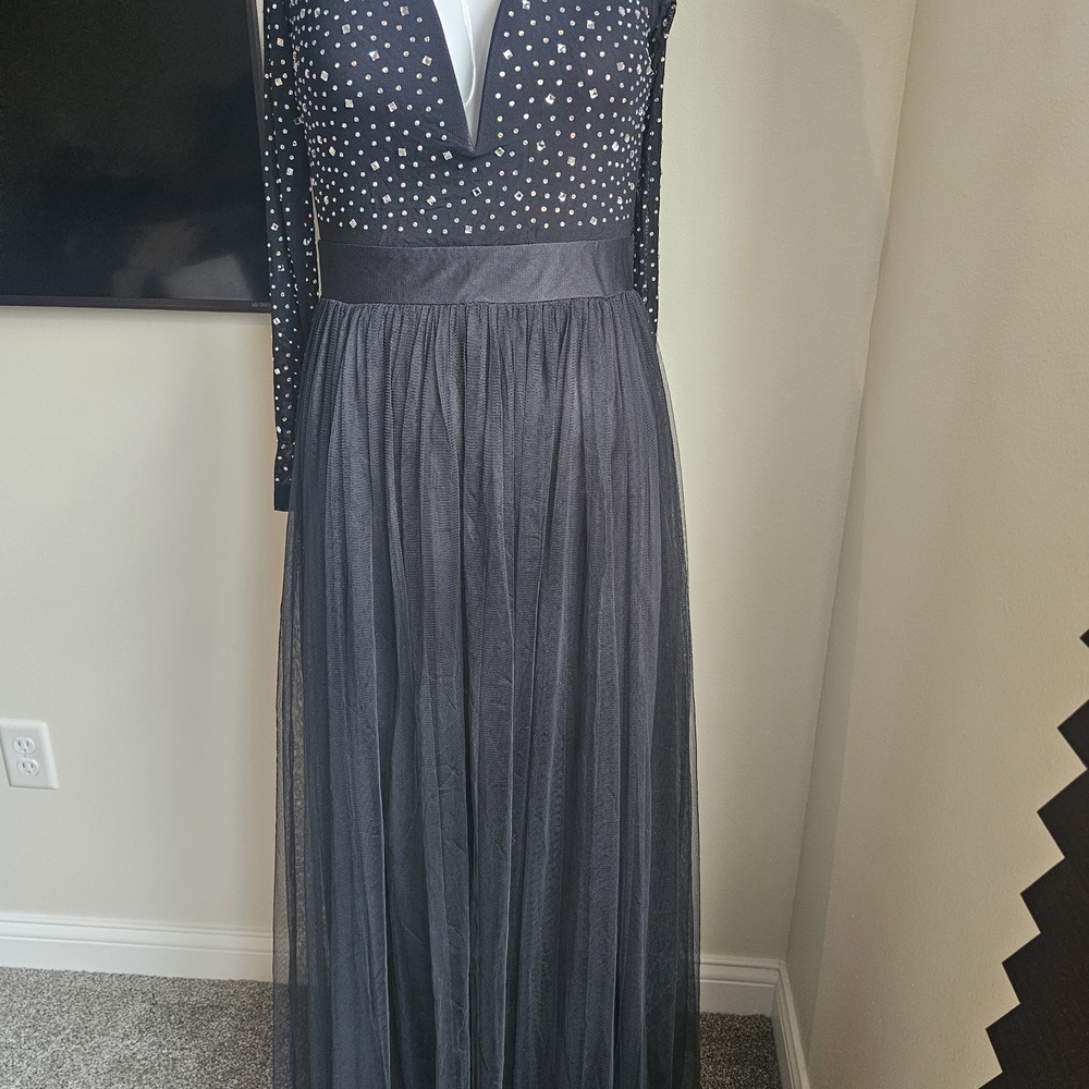 Elegant Black Long Sleeve Dress